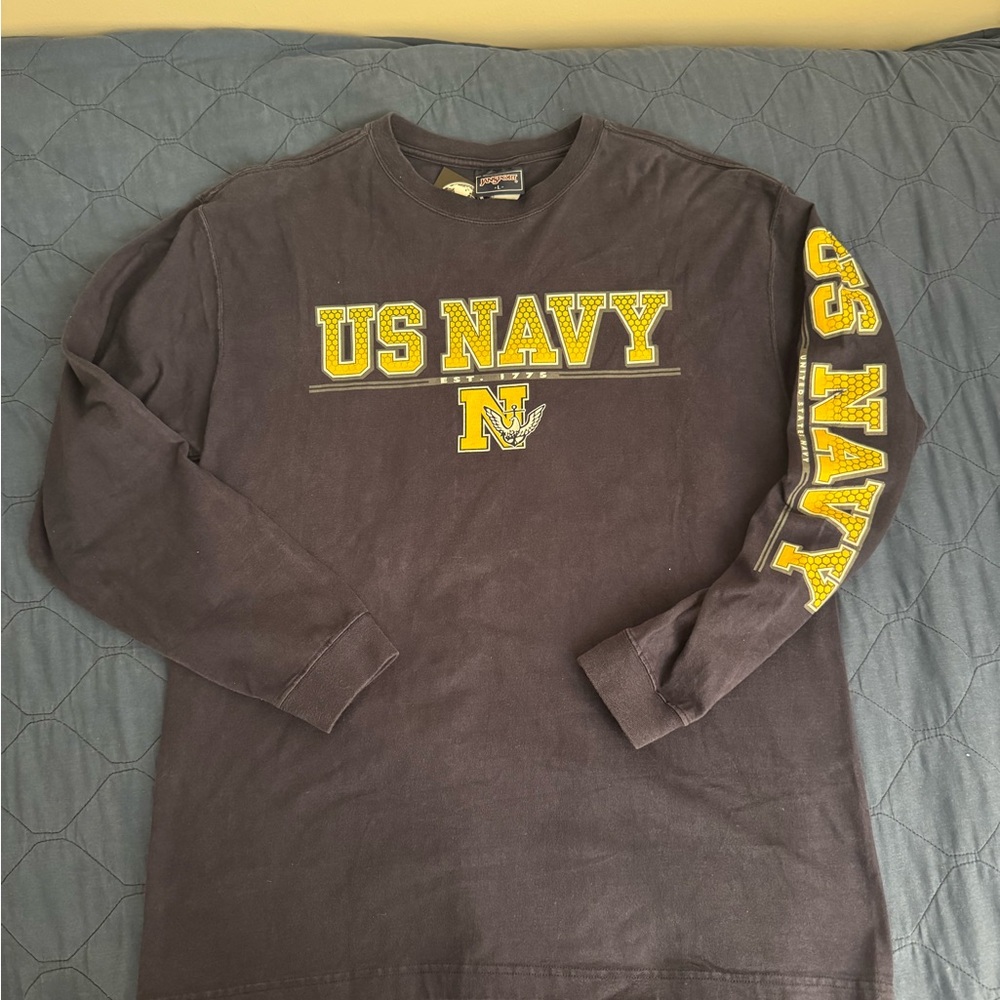 Vintage Jansport Black Long Sleeve US Navy Tee